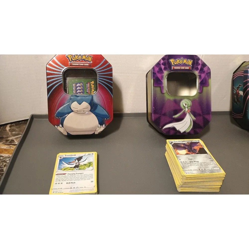 Pokemon Card Lot Unisex OS Multicolored Good Snorlax Gardevoir Darkrai Tins 150+